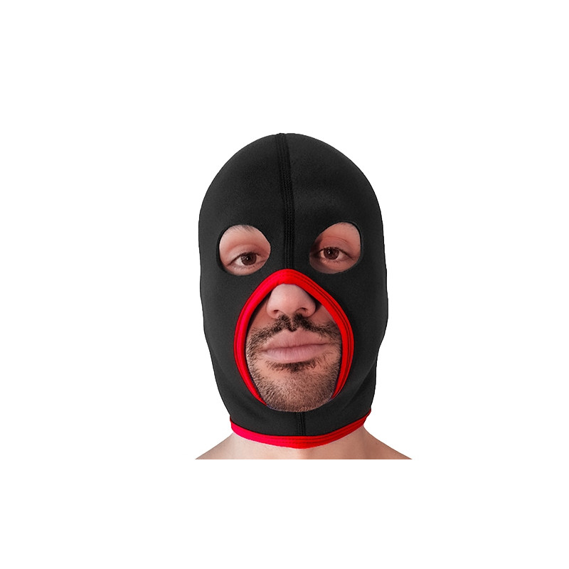 Brutus Cagoule Eyes Face Brutus Noire-Rouge